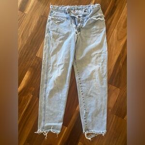Girbaud jeans. Circa 1990. Mens tag size 31”. Inseam 29”. Light stone wash blue.